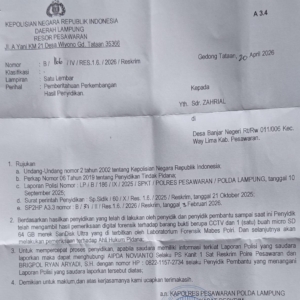 Polres Pesawaran Kantongi Hasil Forensik CCTV, Desakan Penetapan Tersangka RD Menguat