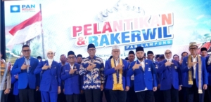 PAN Lampung Tunjukkan Soliditas dalam Pelantikan DPW, Zulhas: Target Tiga Besar