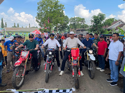 Ratusan Rider Gas Amal Trail Adventure Dilepas, Kasrem dan Wali Kota Metro Turun Langsung