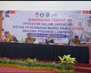SPMB Lampung 2026, Disdikbud Gelar Bimtek Operator