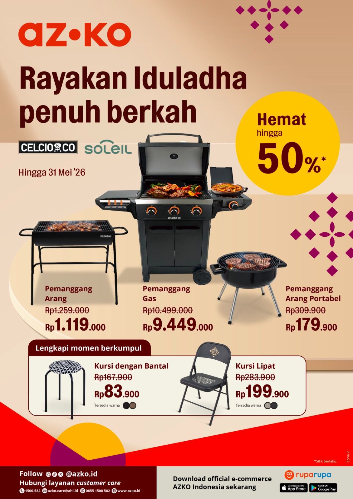 Promo Idul Adha AZKO Hadir dengan Diskon hingga 50%