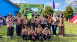 Persami Pramuka Diponegoro Satukan 10 SD di Galih Lunik