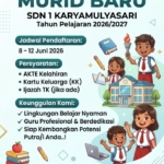 Sistem Penerimaan Murid Baru SDN 1 Karyamulyasari Dibuka