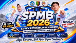 SPMB 2026 SMKN 8 Bandar Lampung Resmi Dibuka