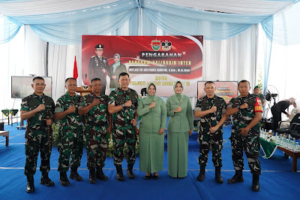 Program TNI AD Optimal, Danrem 043/Gatam Dampingi Pangdam di Tulang Bawang