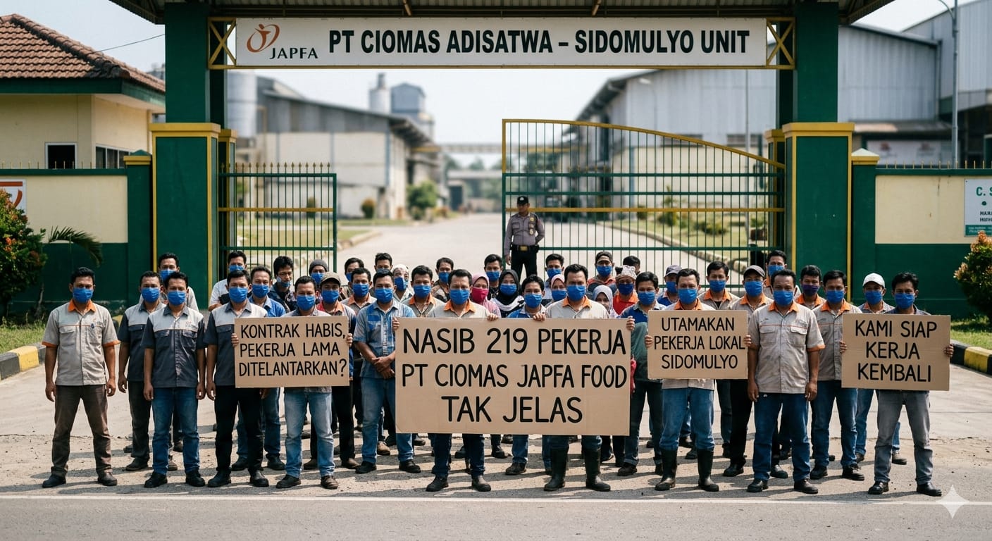 Nasib Pekerja PT Ciomas Belum Jelas, 219 Orang Mengadu