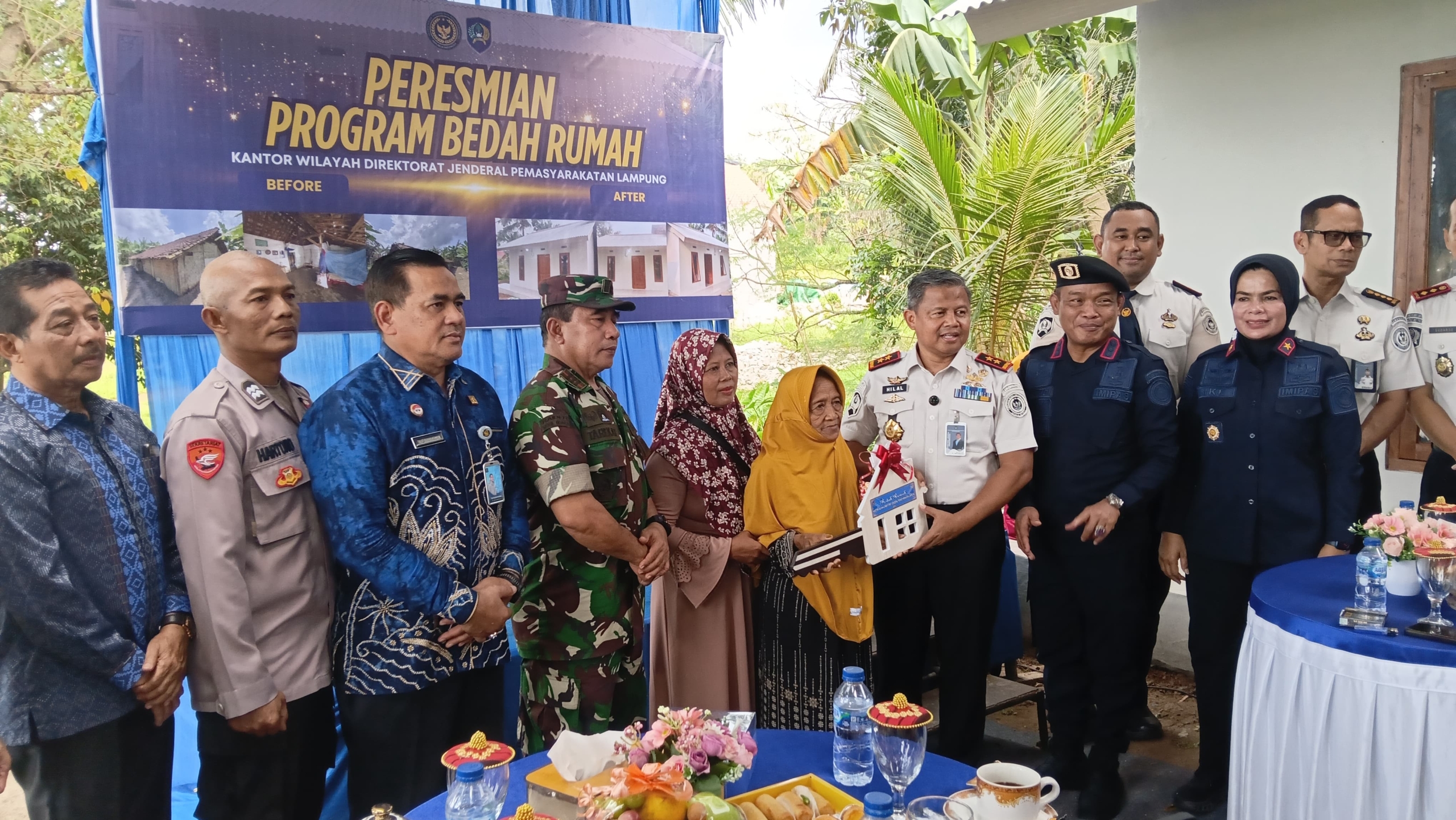 Bedah Rumah Mbah Surip Wujud Kepedulian Nyata Ditjenpas Lampung