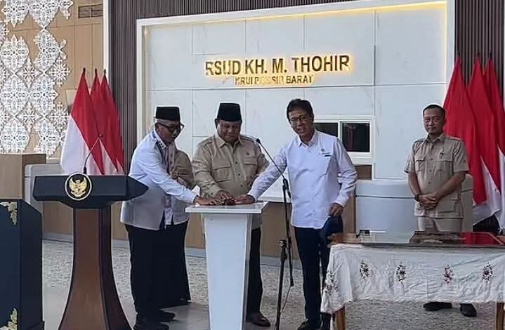 RSUD KH Muhammad Thohir Diresmikan Prabowo, Momentum Kemajuan Pesisir Barat