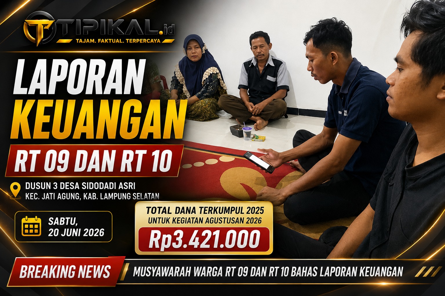 Jimpitan Jadi Agenda Utama Musyawarah Warga Dusun 3