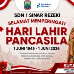 Hari Lahir Pancasila Diperingati SDN 1 Sinar Rezeki