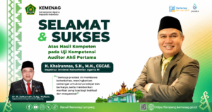 Auditor Kompeten, Khairunnas Ucapkan Selamat dan Sukses