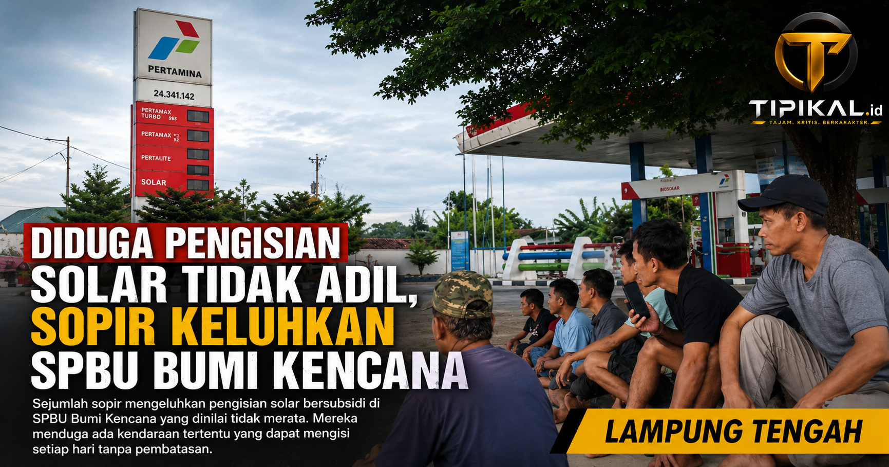 Pengisian Solar SPBU Bumi Kencana Dikeluhkan Sopir