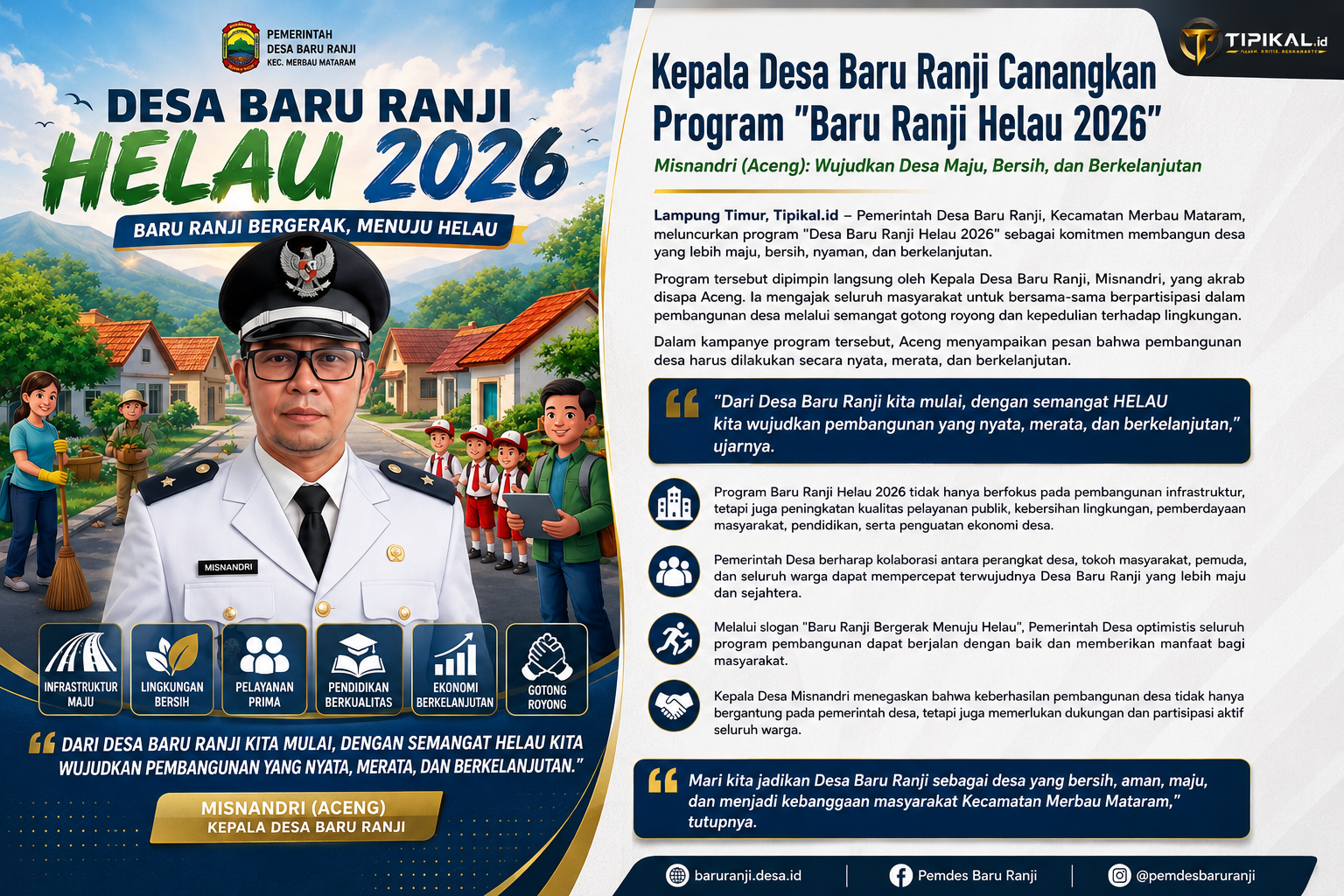 Program Baru Ranji Helau 2026 Wujudkan Desa Maju Berkelanjutan
