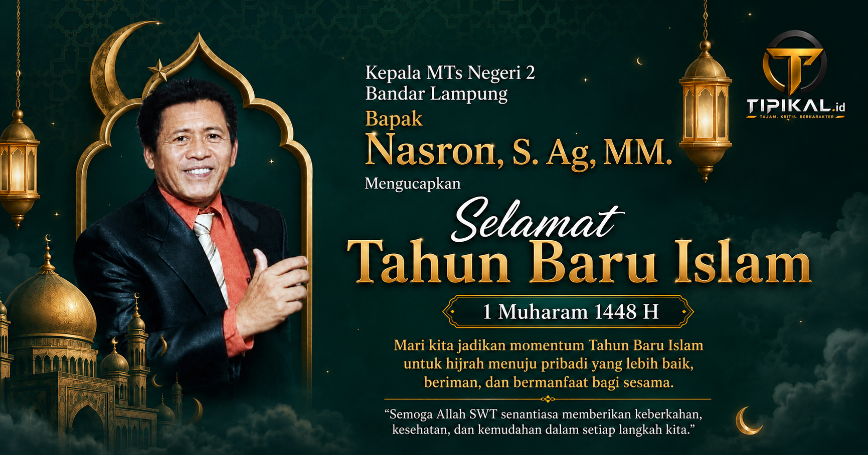 Tahun Baru Islam 1448 H, Nasron Ajak Hijrah Jelang SPMB