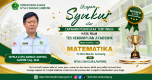 Prestasi Matematika MTsN 2 Bandar Lampung Raih Peringkat Tertinggi Kota