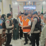 Gegana Lampung Amankan Sidang Kasus KPK di PN Tanjung Karang
