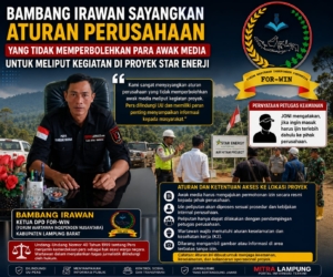 Ketua DPD For-WIN Sesalkan Akses Media Dibatasi Star Energy