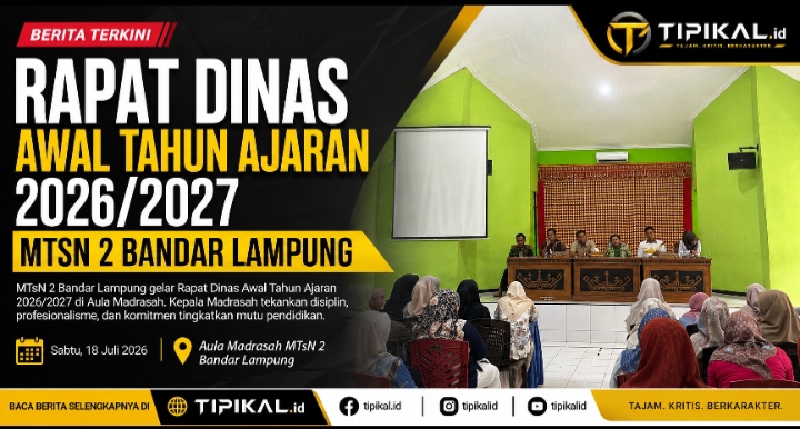 Rapat Dinas Awal Tahun Ajaran 2026/2027 MTsN 2 Bandar Lampung