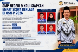 OSN-P 2026: SMP Negeri 9 Krui Kirim Empat Siswa Berprestasi