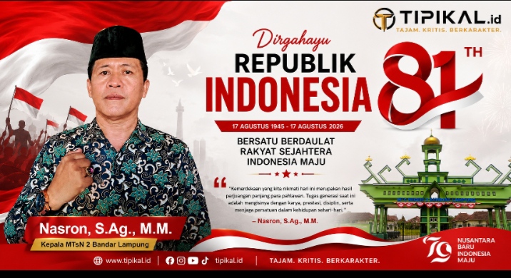 Kepala MTsN 2 Bandar Lampung Ajak Generasi Muda Isi Kemerdekaan