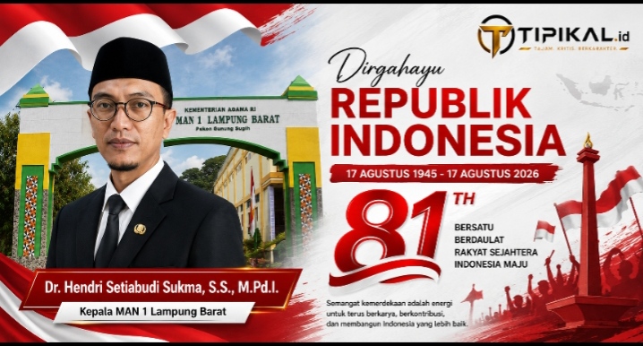 Semangat Kebangsaan Jadi Pesan HUT ke-81 RI dari Kepala MAN 1 Lampung Barat