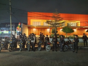 Patroli Gabungan Gegana Brimob Jaga Kamtibmas Bandar Lampung
