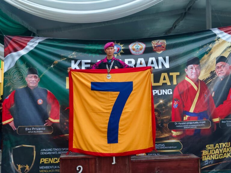 Prajurit Marinir Yonif 7 Juara Pencak Silat PDM Lampung
