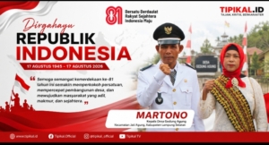 Ucapan HUT RI ke-81, Martono Ajak Warga Perkuat Persatuan
