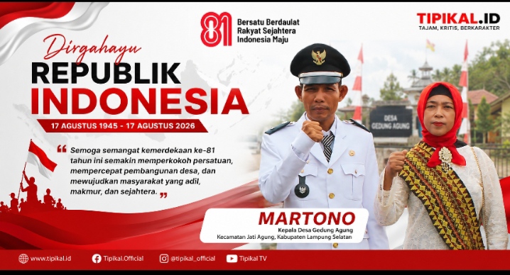 Ucapan HUT RI ke-81, Martono Ajak Warga Perkuat Persatuan