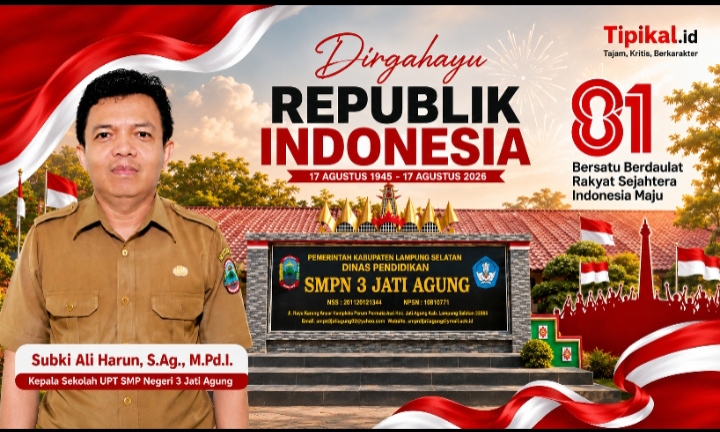 HUT RI ke-81 Jadi Energi Baru SMPN 3 Jati Agung Berkarya