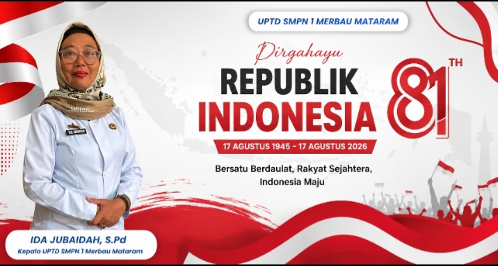 Generasi Bermanfaat Jadi Fokus HUT RI Ke-81 di SMPN 1 Merbau Mataram