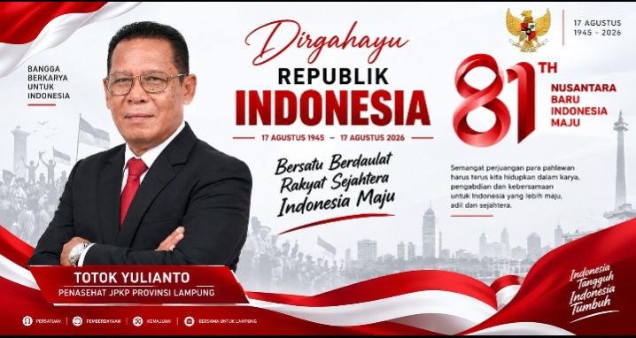 Penasehat JPKP Lampung Ajak Isi Kemerdekaan dengan Karya