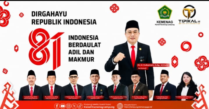 Kanwil Kemenag Lampung Semarakkan HUT Ke-81 RI