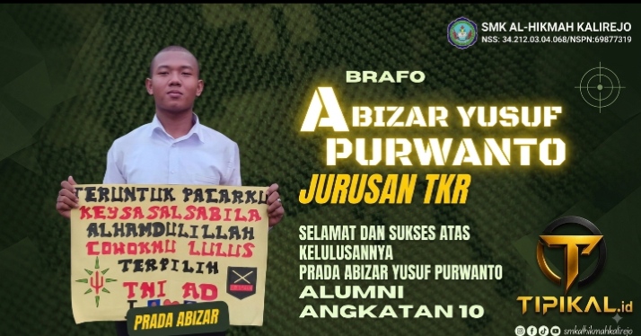 Alumni SMK Al-Hikmah Kalirejo Raih Cita-Cita Jadi Prajurit