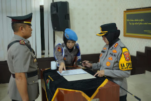 Sertijab Kasat Lantas Polres Lampung Utara, AKP Suarjono Jabat Kasat Lantas