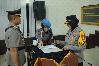 Sertijab Kasat Lantas Polres Lampung Utara, AKP Suarjono Jabat Kasat Lantas