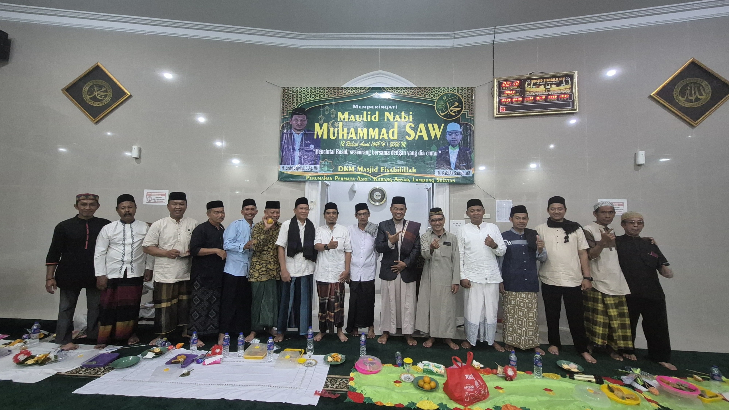 Maulid Nabi Masjid Fisabilillah Hadirkan Qori dan Rebana