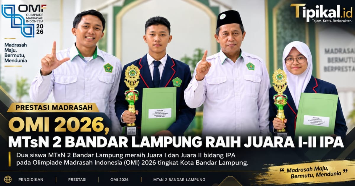 OMI 2026, MTsN 2 Bandar Lampung Raih Juara I-II IPA