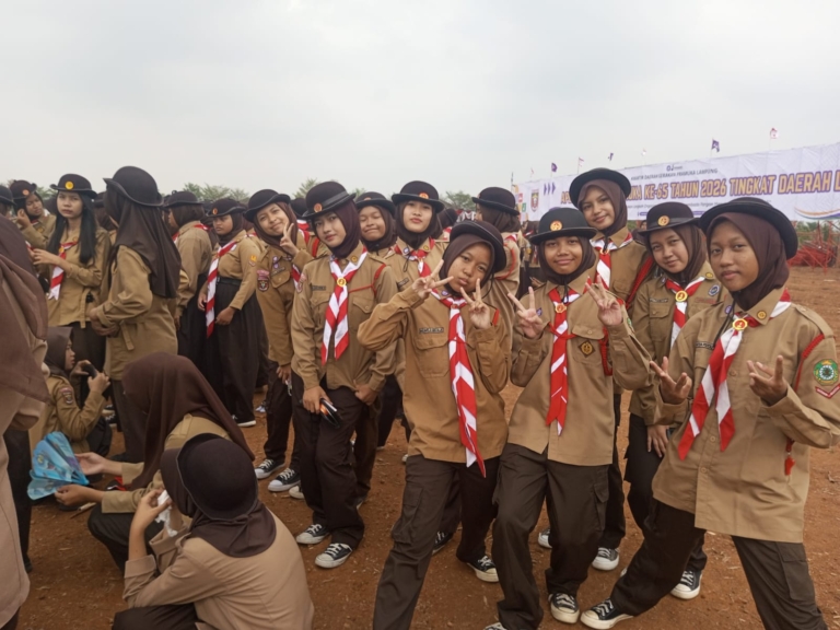 Hari Pramuka ke-65, MTsN 2 Bandar Lampung Kirim 21 Pramuka