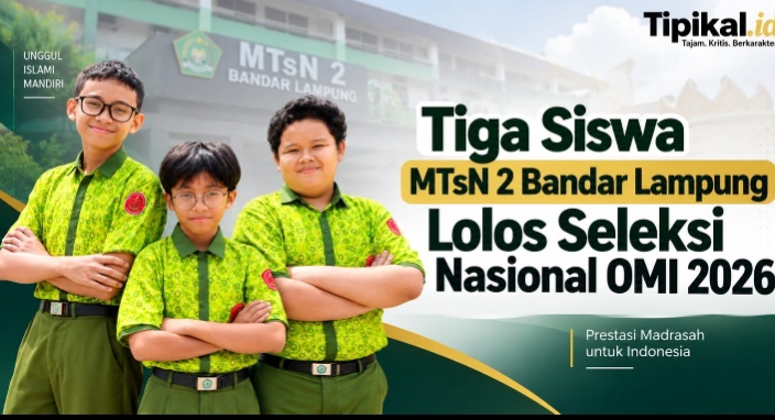 OMI Riset MTsN 2 Bandar Lampung Lolos Top 30 Nasional