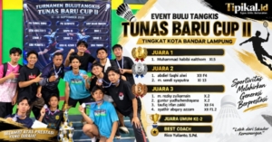 Tunas Baru Cup II, Atlet Raih Juara di Bandar Lampung