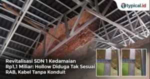 Revitalisasi SDN 1 Kedamaian Disorot, RAB Dipertanyakan