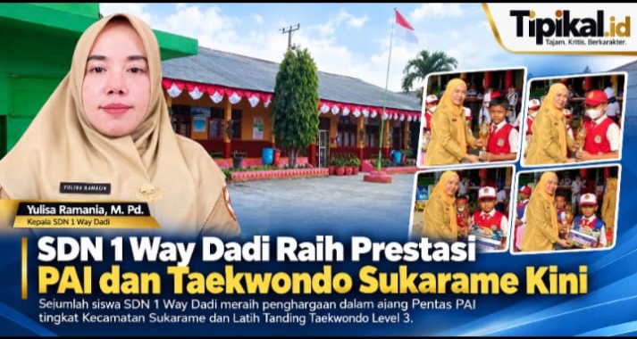 SDN 1 Way Dadi Raih Prestasi PAI dan Taekwondo Sukarame