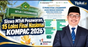 Siswa MTsN Pesawaran, 15 Lolos Final Nasional KOMPAC 2026