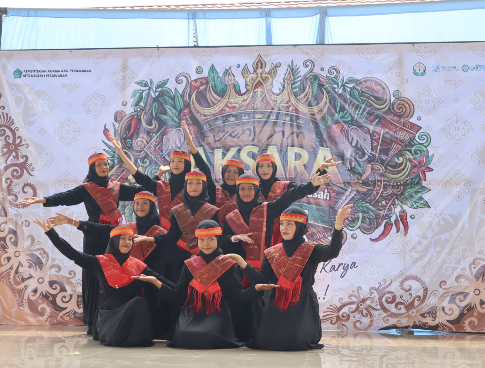 Aksara MTsN 1 Pesawaran Tampilkan Bakat Siswa Kelas 8