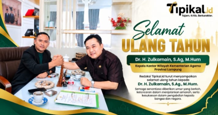 Zulkarnain Kemenag Lampung Terima Ucapan Ulang Tahun