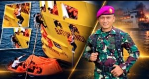 Sertu Rico Sumantri Selamatkan Anak di KMP Batumandi