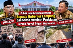 Proyek Irigasi Waykandis Disorot, Publik Desak Klarifikasi